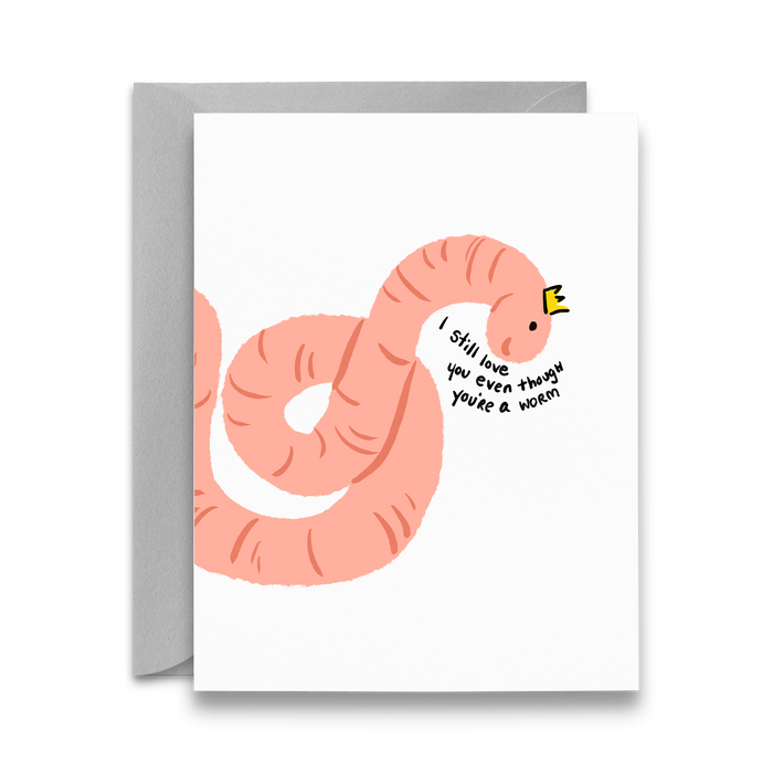 A Worm Greeting Card