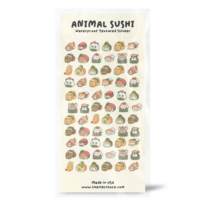 Animal Sushi Sticker Sheet