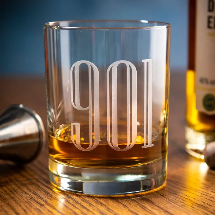 Area Code Rocks Whiskey Glass "931"