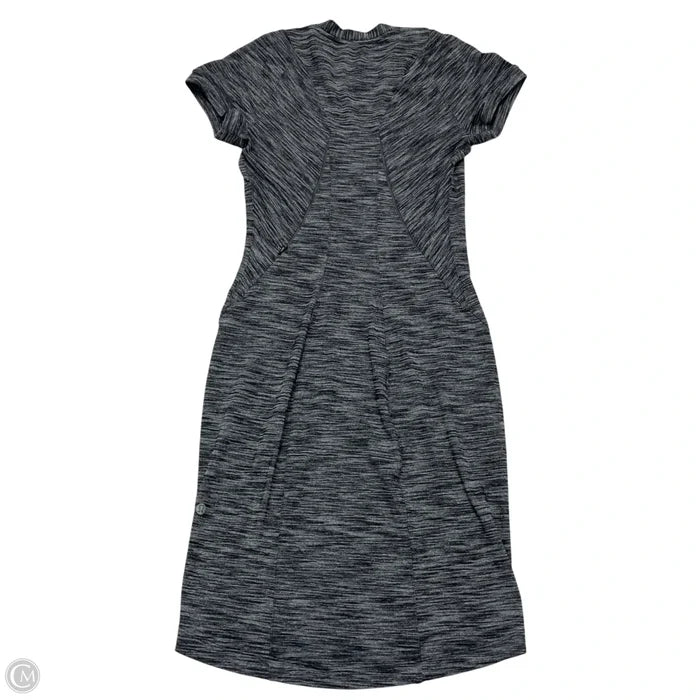 Athletic Dress By Lululemon In Black & Grey, Size: Xs