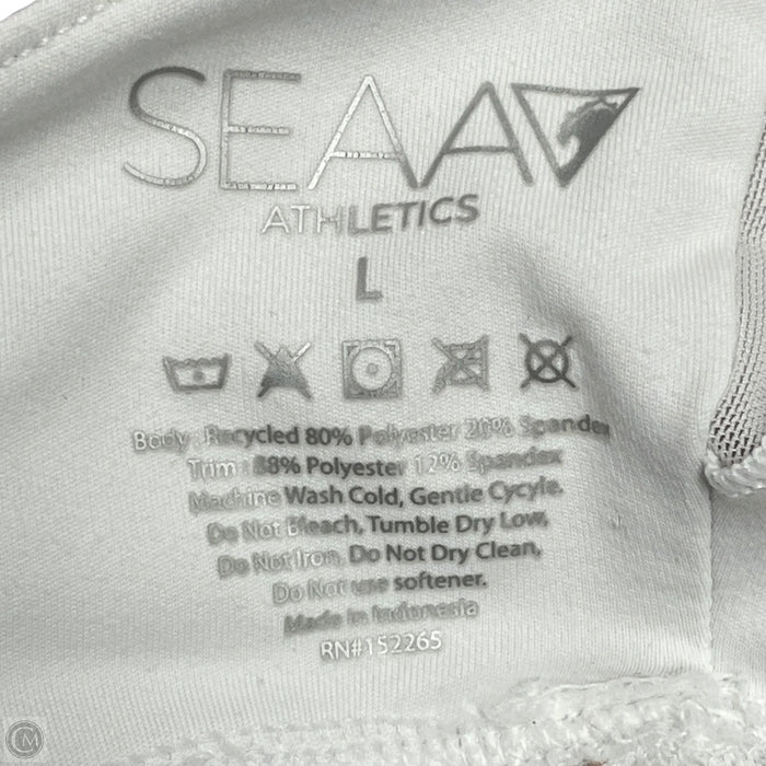 Athletic Pants 2pc By Seaa In Pink & White, Size: L