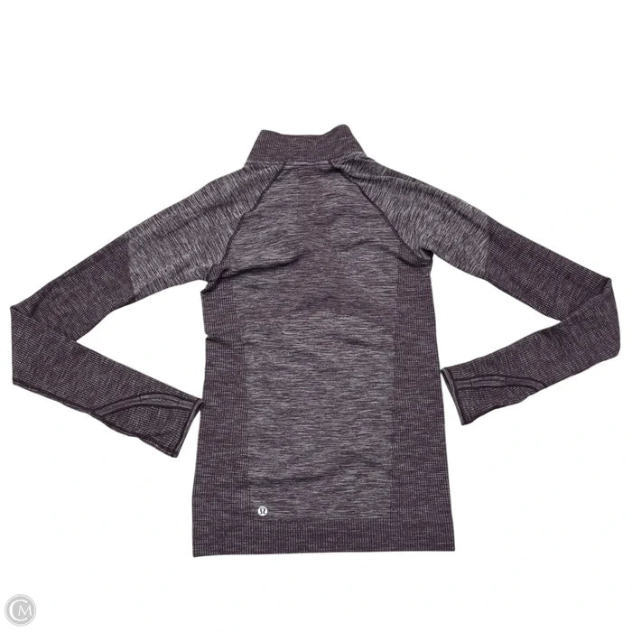 Athletic Top Long Sleeve Collar By Lululemon In Purple, Size: S