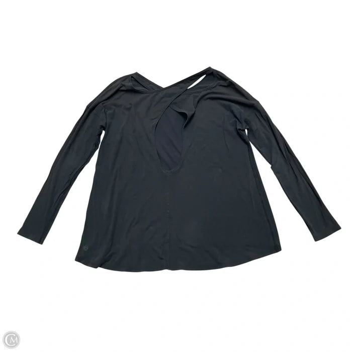 Athletic Top Long Sleeve Crewneck By Lululemon In Black, Size: S