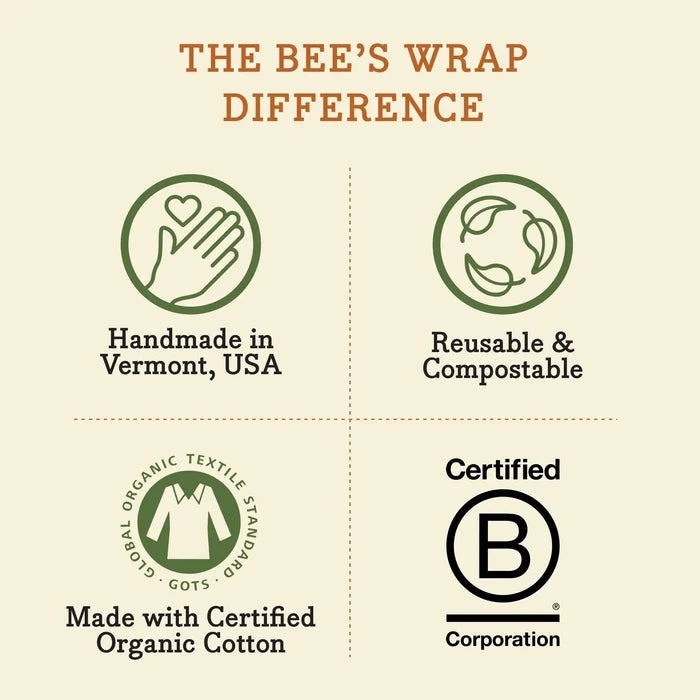 Bees Wrap Reusable Beeswax Lined Artisan Bread Bag - Magenta