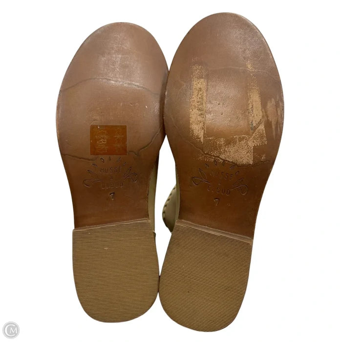 Boots Ankle Flats By Musse & Cloud In Tan, Size: 7