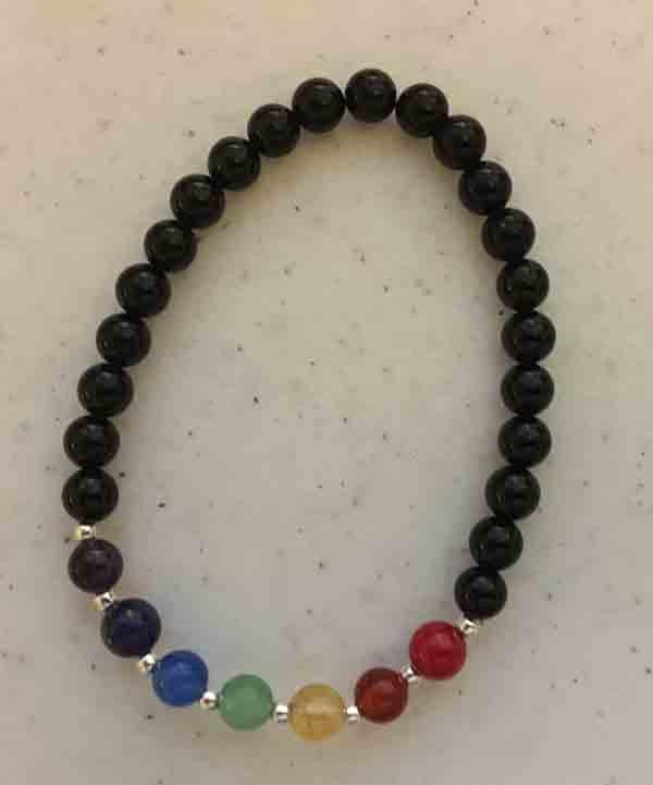 Bracelet, Chakra 7 Mini 4mm