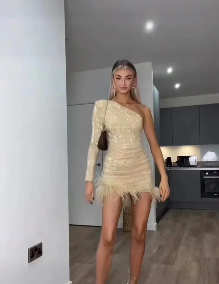 Brit & Boho™ I Stella Gold Dress Brit & Boho | Fashion & Boutique