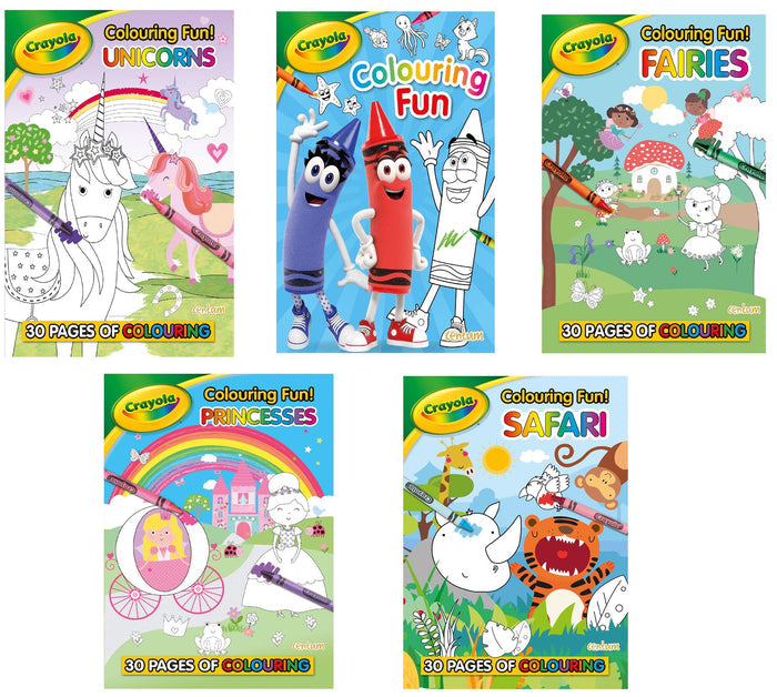 Bundle of 5 Colouring Books