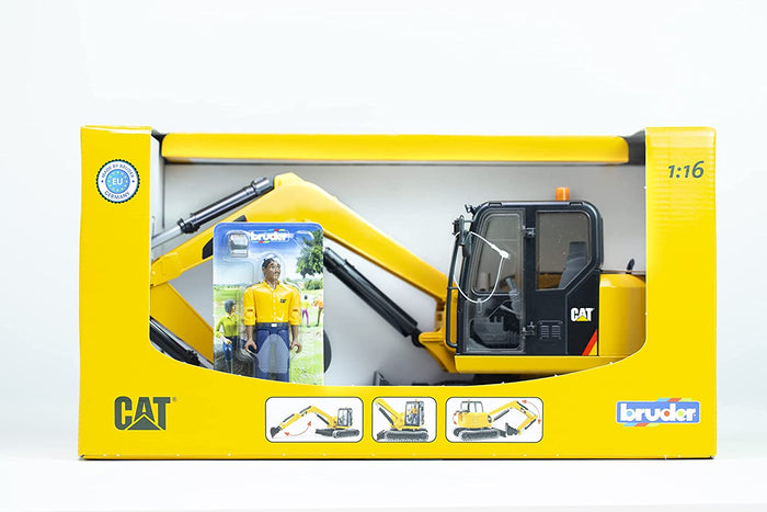 CAT Mini Excavator with worker