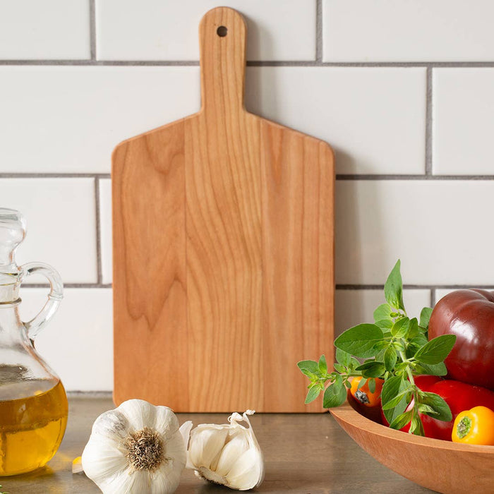 Cheese Board, Cherry Wood, Rectangle with Handle