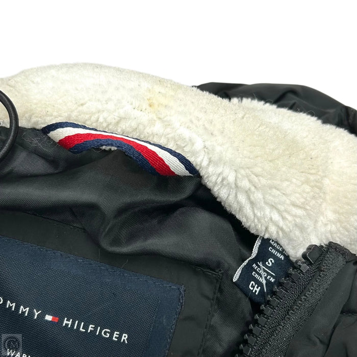 Coat Puffer & Quilted By Tommy Hilfiger In Black, Size: S