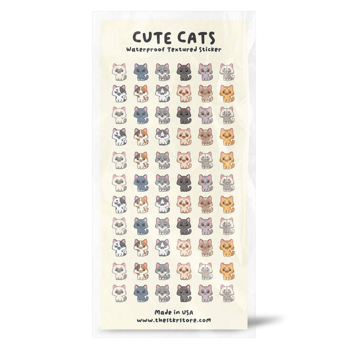 Cute Cats Sticker Sheet