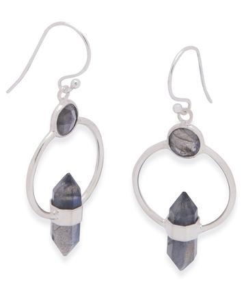 Earrings, Multi-Stone SS