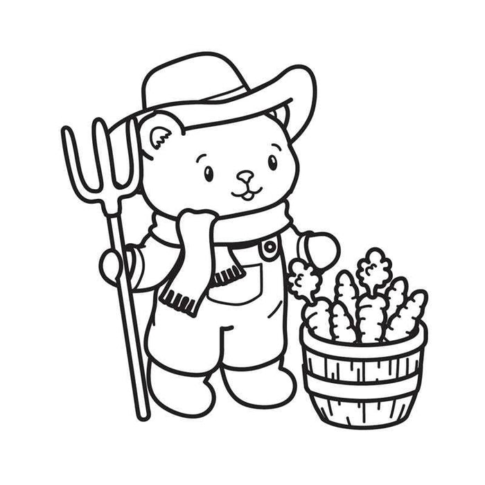 Fall Harvest Mini Coloring Book by