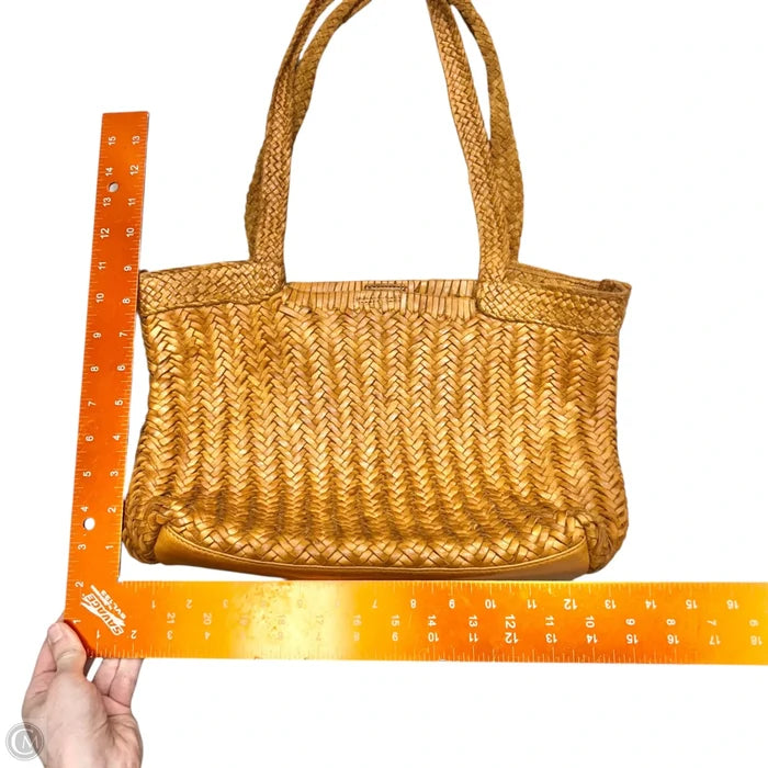 Handbag Leather By Vilenca, Size: Medium