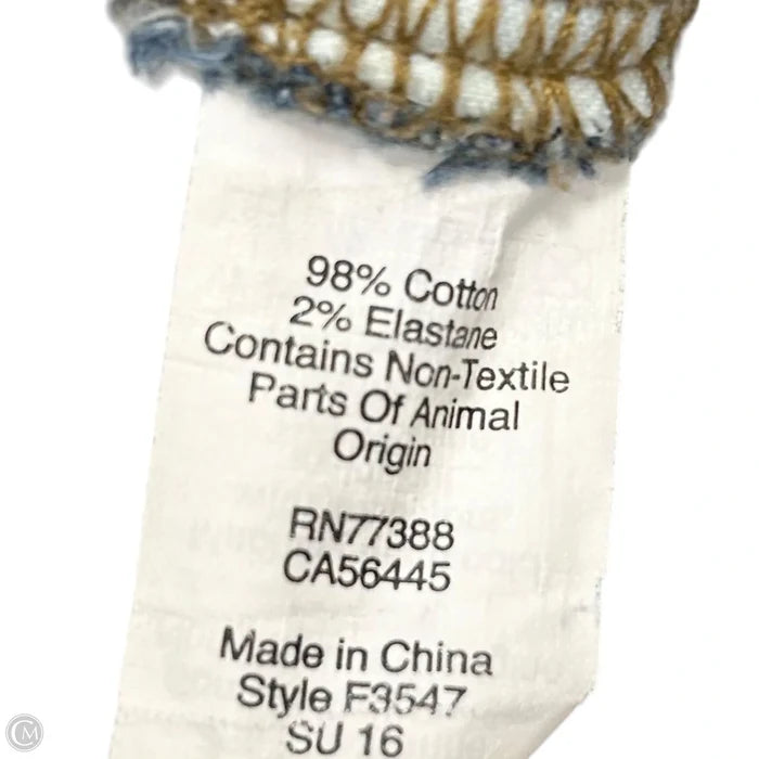 Jeans Flared By Madewell In Blue Denim, Size: 4