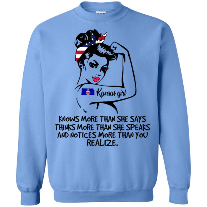 G180 Gildan Crewneck Pullover Sweatshirt 8 oz. / Carolina Blue / S