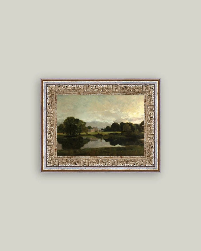 Malvern Hall in Warwickshire Framed Antique Art 7x5