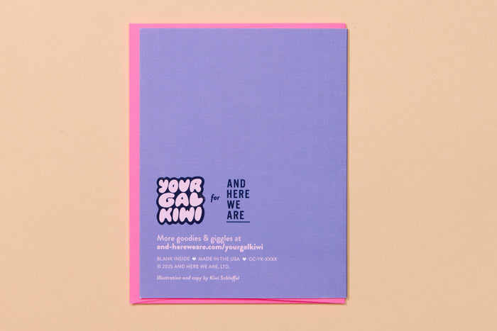 Modern Anniversary Card — Our Love Story — Your Gal Kiwi