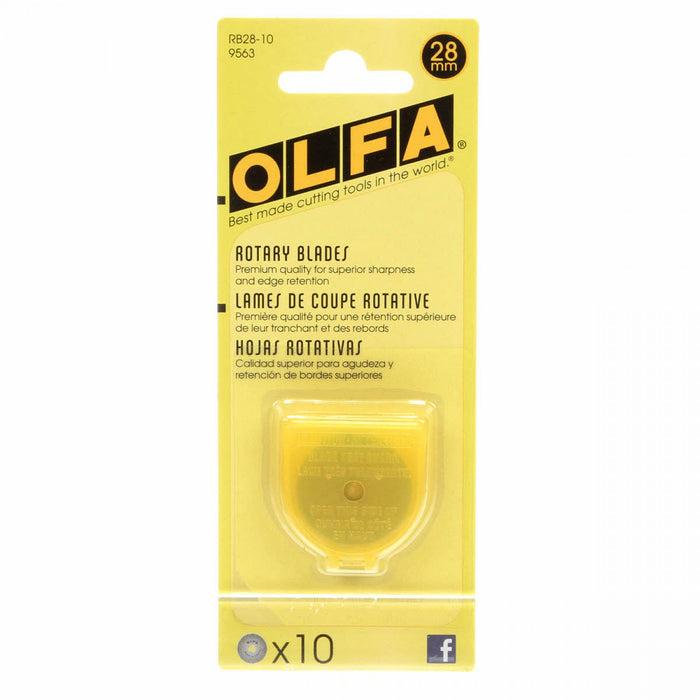 Olfa - 28mm Tungsten Tool Steel Rotary Blades - 10 pack