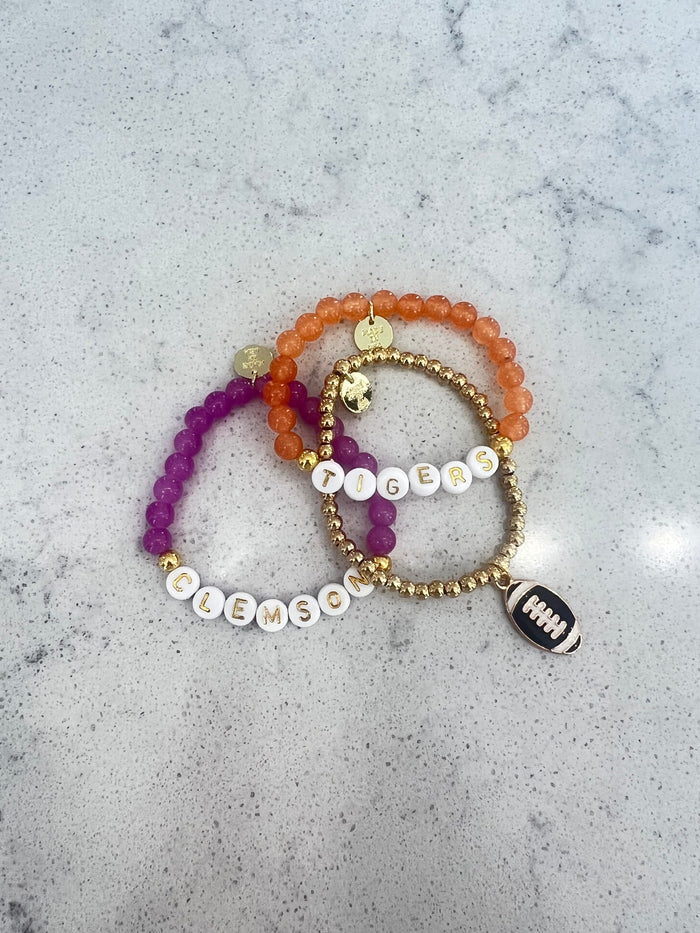 Orange Beaded Bracelet