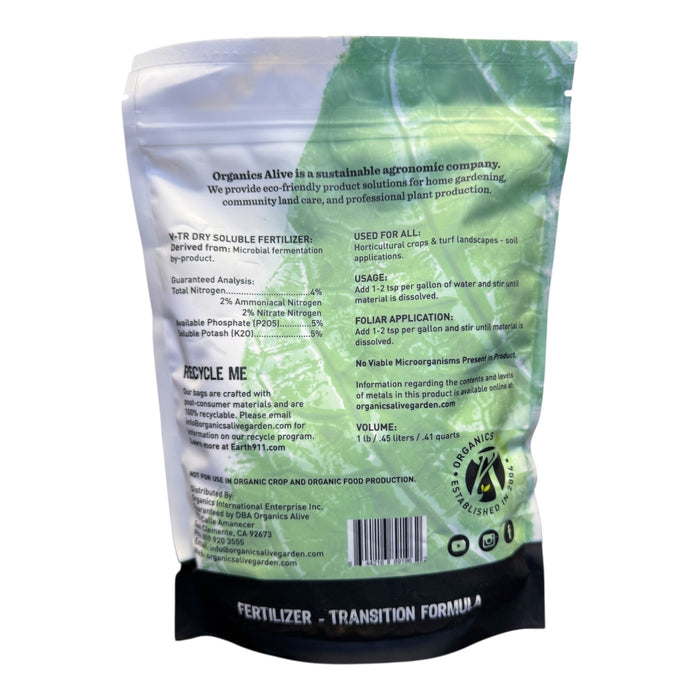 Organics Alive V-TR Dry Soluble Transition Formula