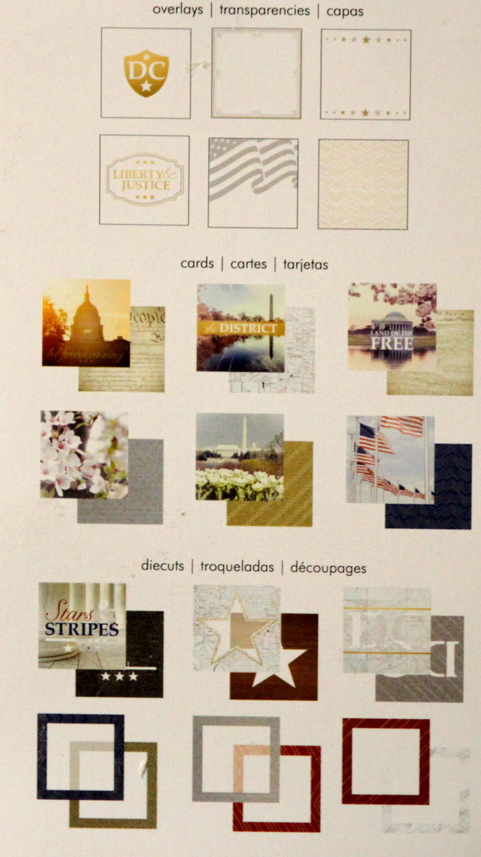 Paper House Washington DC Snap Shots Mixed Card Pack Die-cut Embellishments - SCRAPBOOKFARE