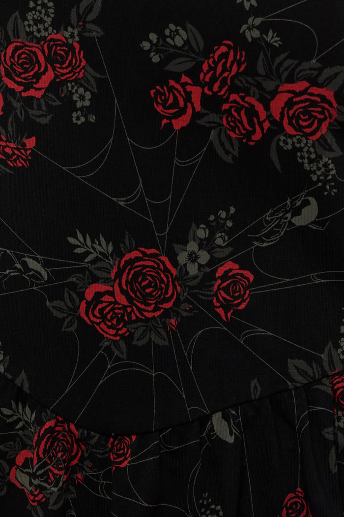 Poisoned Rose Midi Dress