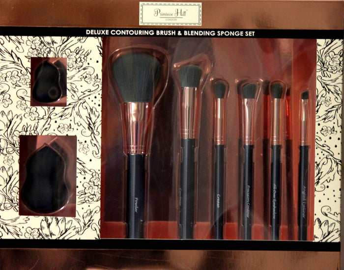 Primrose Hill London Deluxe Contouring Brush & Blending Sponge Set - SCRAPBOOKFARE
