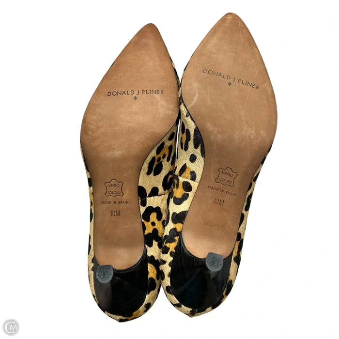 Shoes Heels Kitten By Donald Pliner In Animal Print, Size: 10