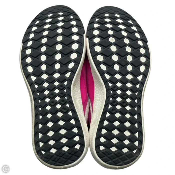 Shoes Sneakers By Vans In Pink & White, Size: 10