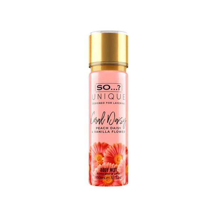So...? Unique Coral Daisy Body Mist 150ml Spray