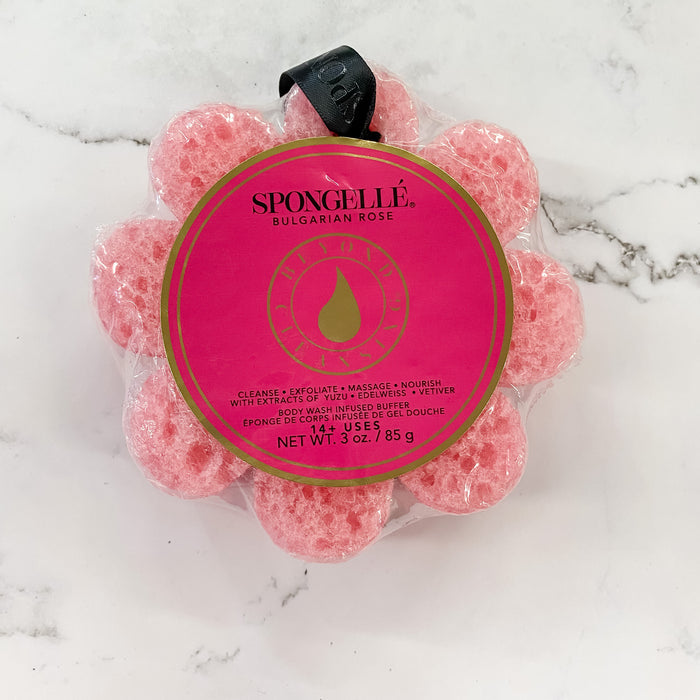 Spongelle Wild Flower Bath Sponge: Bulgarian Rose - Lyla's: Clothing & Gifts - Online and Rockwall Texas Boutique