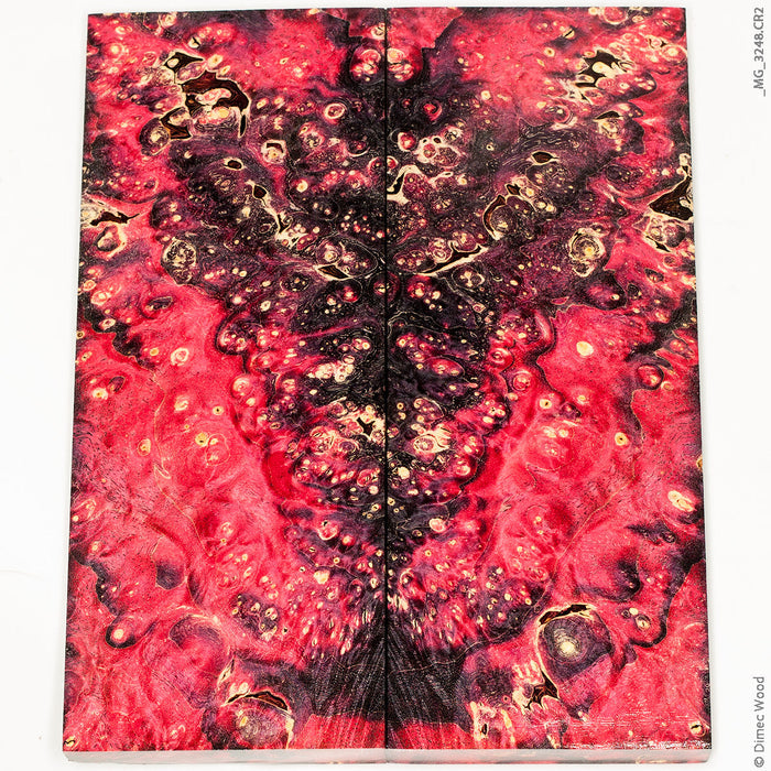 Stabilized wood box elder burl panels