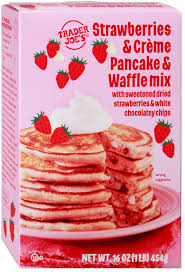 STRAWBERRIES AND CRÈME PANCAKES AND WAFFLE MIX 16 OZ #ROCK VALUE-ORDER BY TUESDAY EVENING NOV 04 ARRIVING JULY 23 FOR DELIVERY#