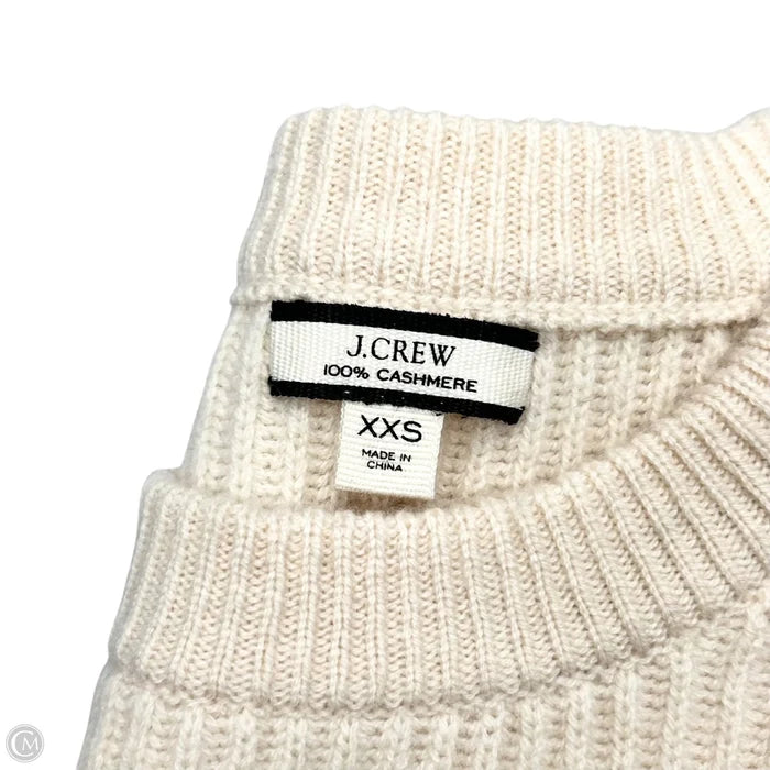 Sweater Cashmere By J. Crew In Cream, Size: Xxs