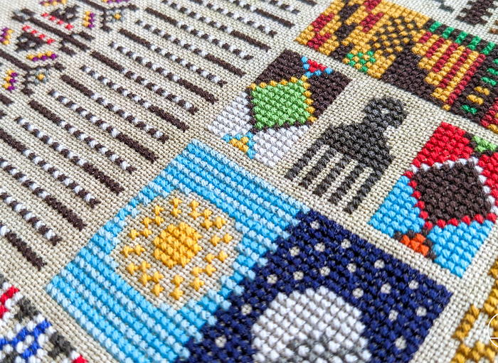 Taking Up Space Cross Stitch Pattern-Stitched Modern