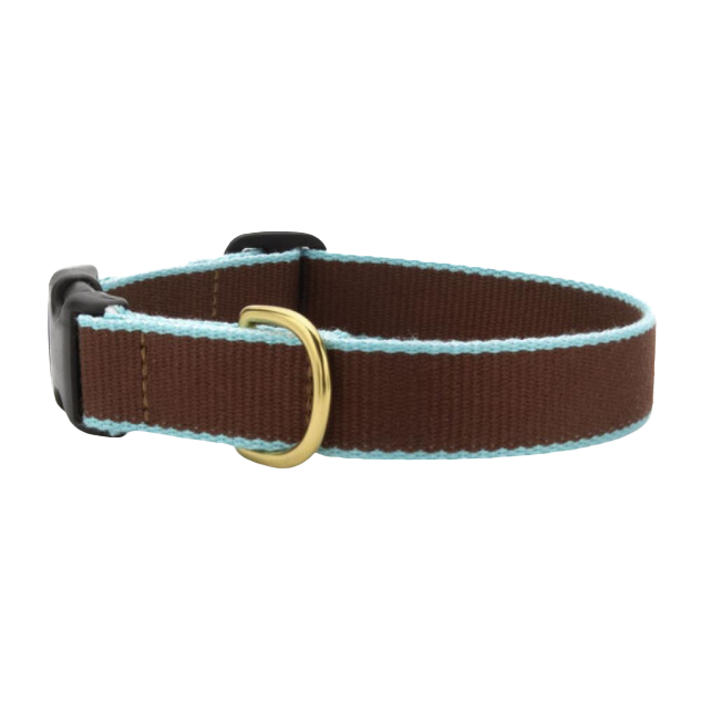 BROWN-AQUA-DOG-COLLAR-SMALL-BREED-TEACUP