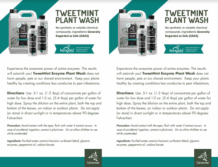 Tweetmint Enzyme Plant Wash