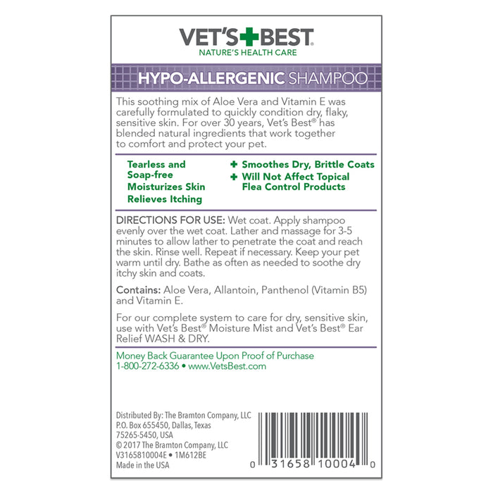 Vet's Best Dog Hypo-Allergenic Shampoo