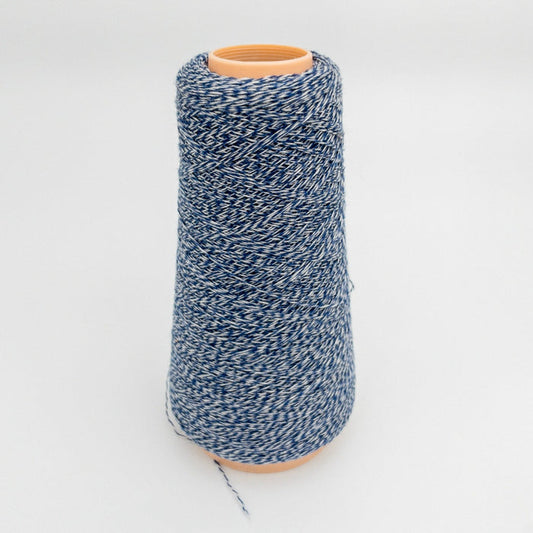 100% Cashmere Yarn - Deadstock Yarn - Todd and Duncan - Made in Scotland - Blue and White Marl - Laceweight