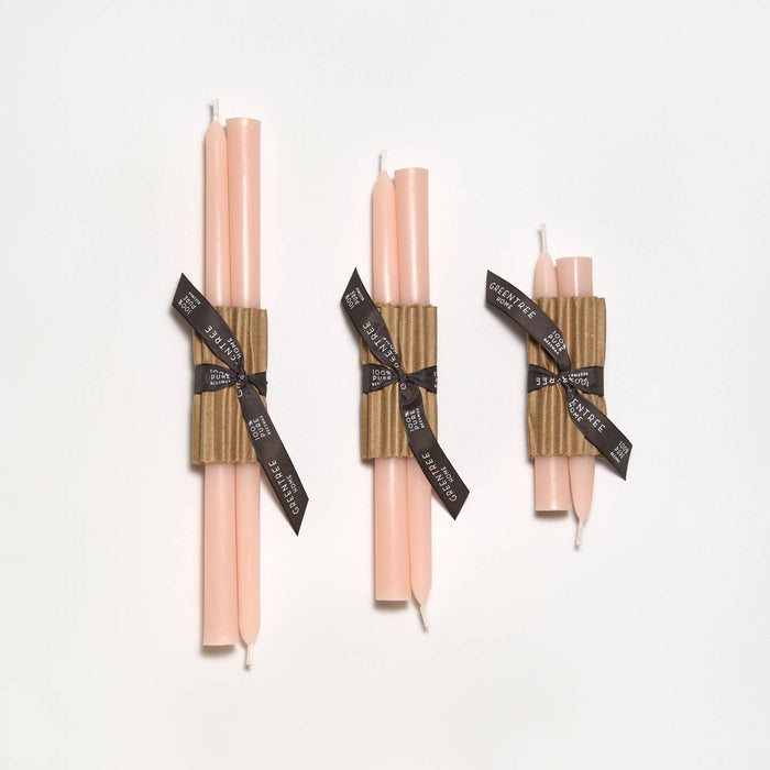 12" Everyday Taper Candles - Blush
