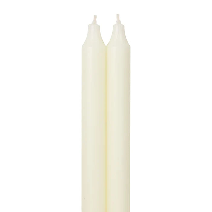 12" Taper Candles Set of 2 | Ivory
