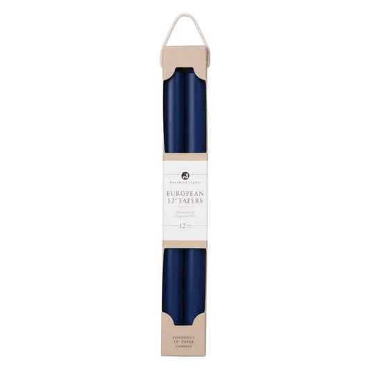 12" Taper Candles Set of 2 | Midnight Blue
