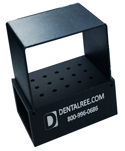 15 HP Holes Bur Block for HP Burs - BLACK BK-600-BK