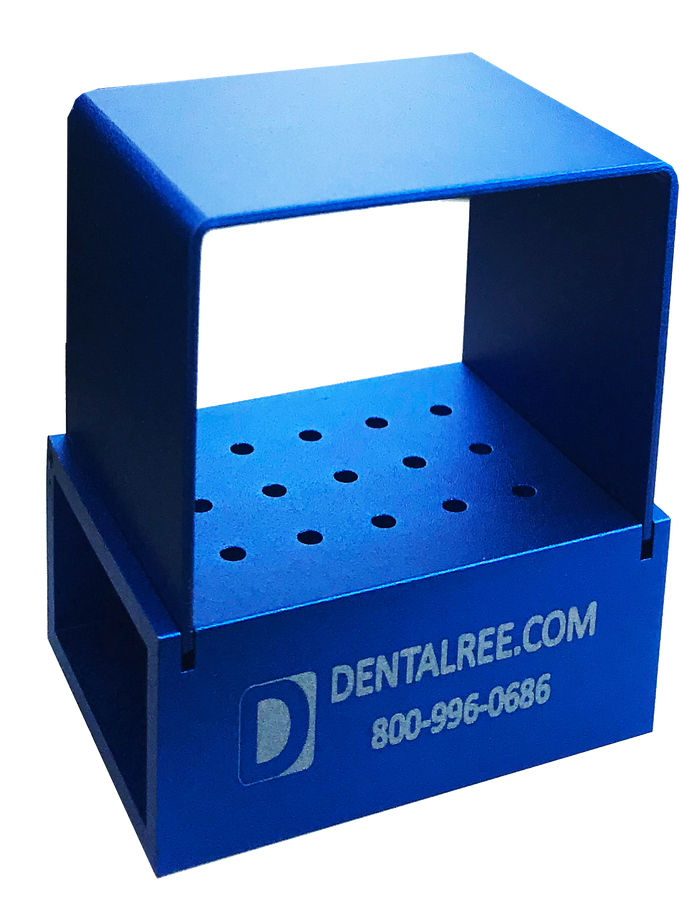 15 HP Holes Bur Block for HP Burs - BLUE BK-600-B