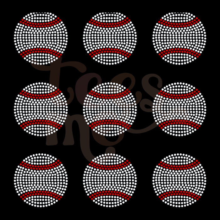 3” Baseball Pocket  SPANGLE TRANSFER