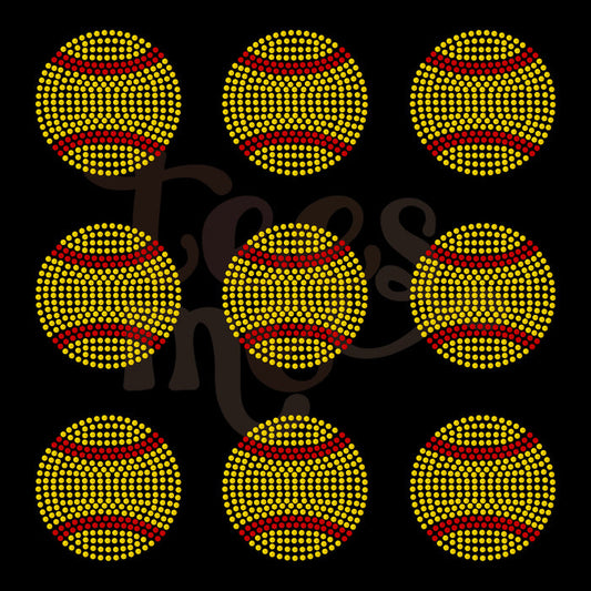 3" Softball Pocket SPANGLE TRANSFER