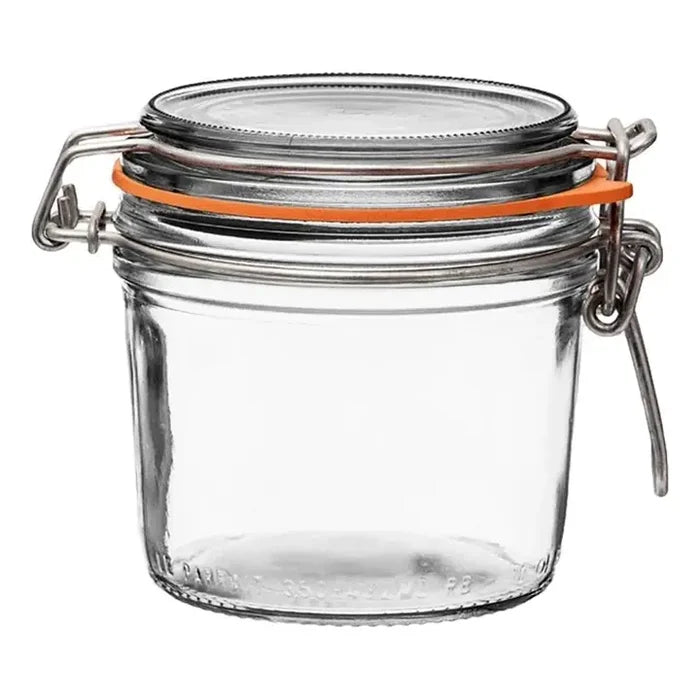 350ml Tapered French Glass Preserving Jar With Airtight Rubber Seal
