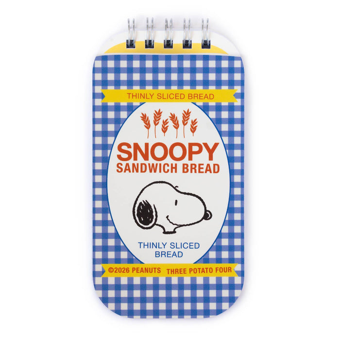 3P4 X Peanuts® Grocery - Snoopy Bread Mini Notebook